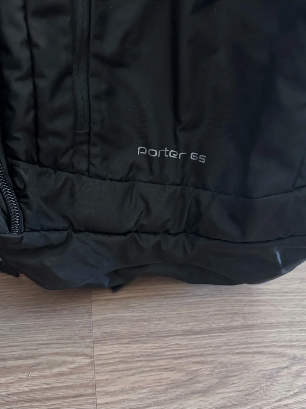 OSPREY Black Travel Backpack Porter 65